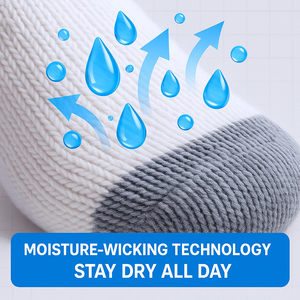 Unisex Crew Sports Socks — Athletic Socks for Running, Gym Training & Everyday Comfort — White - Alpine Collection