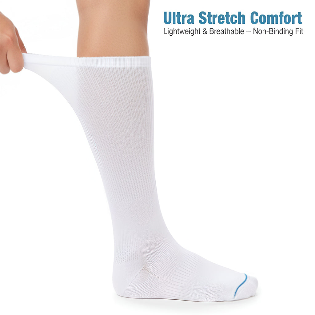 Diabetic Crew Socks for Men & Women – Soft Stretch, Seamless & Comfort Fit for Sensitive Feet - Alpine Collection