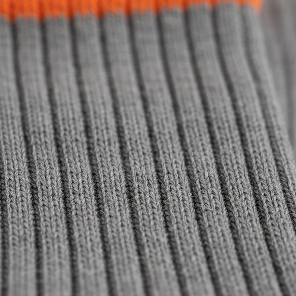 Unisex Crew Work Socks — Durable, Cushioned & Moisture — Wicking for Long Workdays and Boots — Orange - Alpine Collection