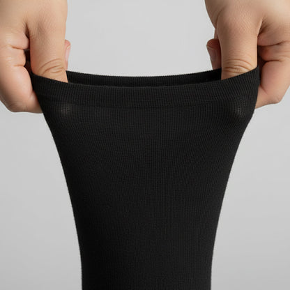 Diabetic Quarter socks for men and women — Soft stretch for sensitive feet — Black - Alpine Collection