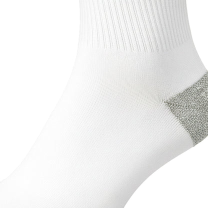 Unisex Crew Sports Socks — Athletic Socks for Running, Gym Training & Everyday Comfort — White - Alpine Collection