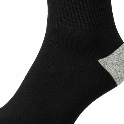 Unisex Crew Sports Socks — Athletic Socks for Running, Gym Training & Everyday Comfort — Black - Alpine Collection