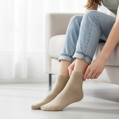 Diabetic Quarter Socks for Men & Women – Soft Stretch, Seamless & Comfort Fit for Sensitive Feet - Alpine Collection