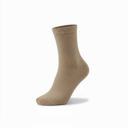 Diabetic Quarter socks for men and women — Soft stretch for sensitive feet — Khaki - Alpine Collection