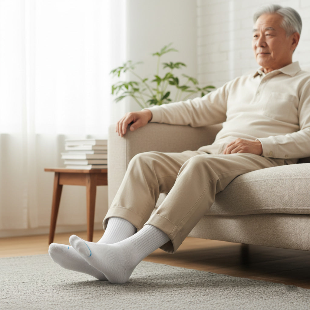 Diabetic Crew Socks for Men & Women – Soft Stretch, Seamless & Comfort Fit for Sensitive Feet - Alpine Collection