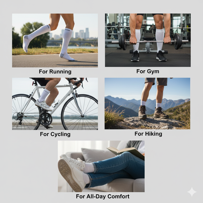 Unisex Crew Sports Socks — Athletic Socks for Running, Gym Training & Everyday Comfort — White - Alpine Collection