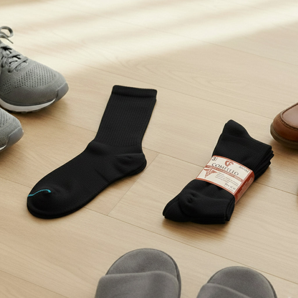 Diabetic Quarter Socks for Men & Women – Soft Stretch, Seamless & Comfort Fit for Sensitive Feet - Alpine Collection