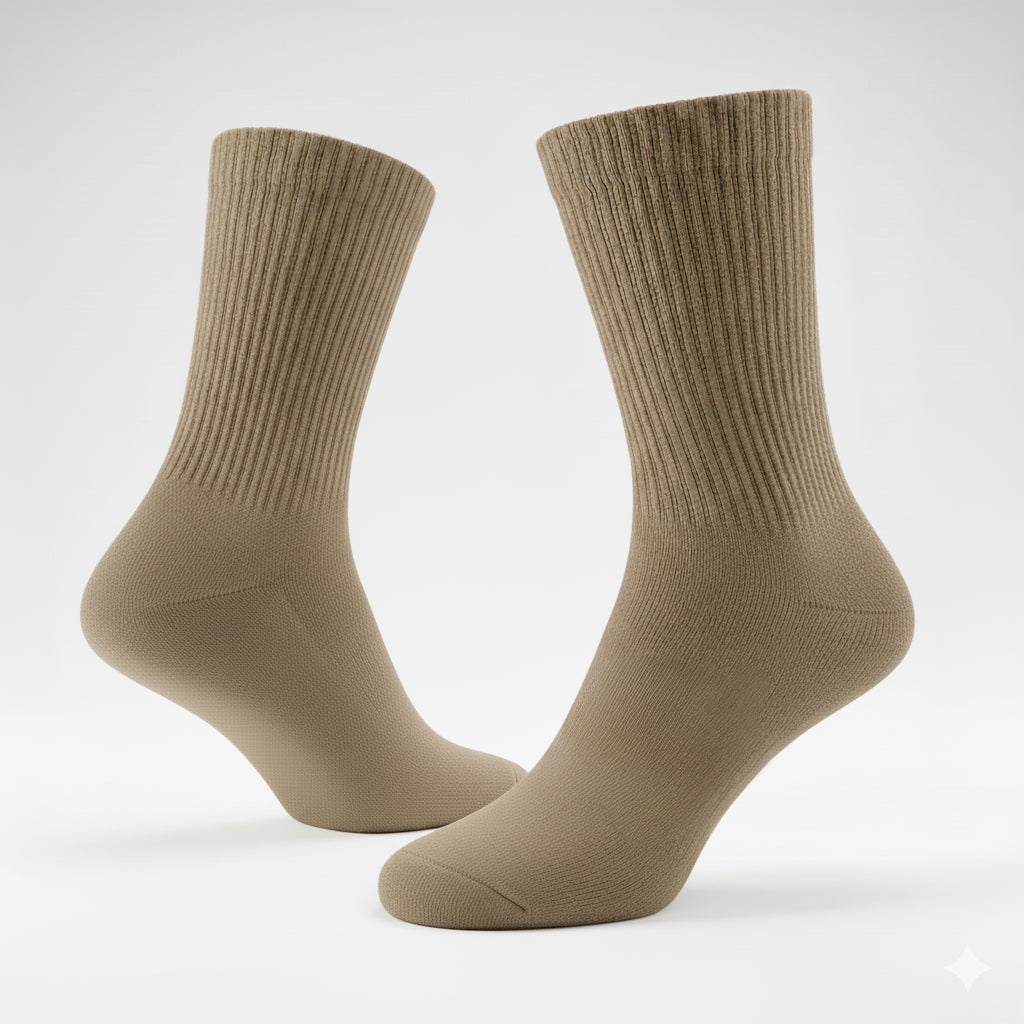 Diabetic Crew Socks for Men & Women – Soft Stretch, Seamless & Comfort Fit for Sensitive Feet - Alpine Collection