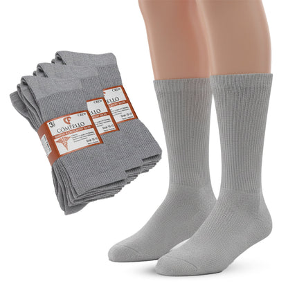 Diabetic Crew Socks for Men & Women – Soft Stretch, Seamless & Comfort Fit for Sensitive Feet - Alpine Collection