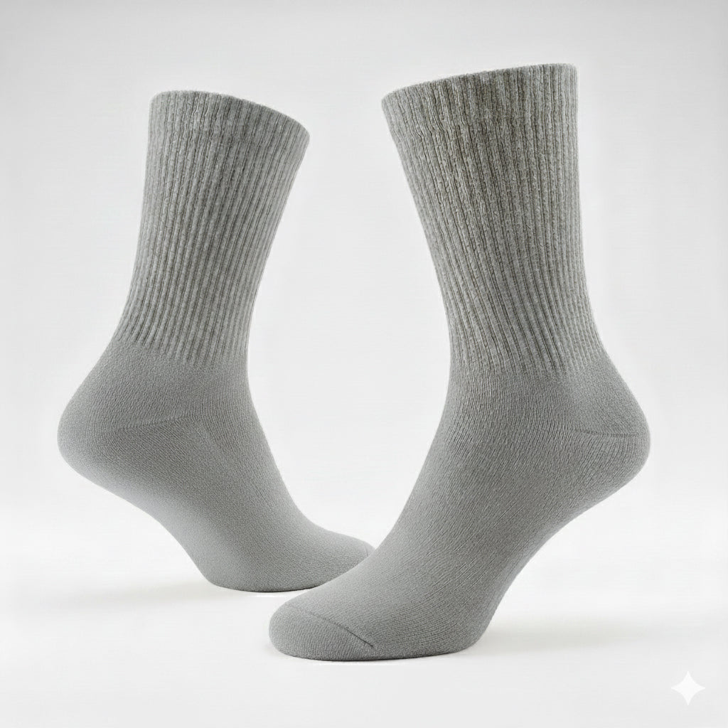 Diabetic Crew Socks for Men & Women – Soft Stretch, Seamless & Comfort Fit for Sensitive Feet - Alpine Collection