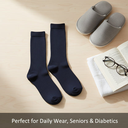 Diabetic Crew Socks for Men & Women – Soft Stretch, Seamless & Comfort Fit for Sensitive Feet - Alpine Collection