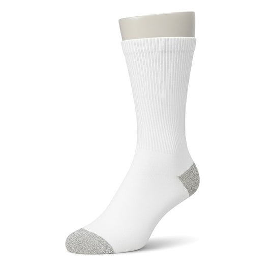 Unisex Crew Sports Socks — Athletic Socks for Running, Gym Training & Everyday Comfort — White - Alpine Collection