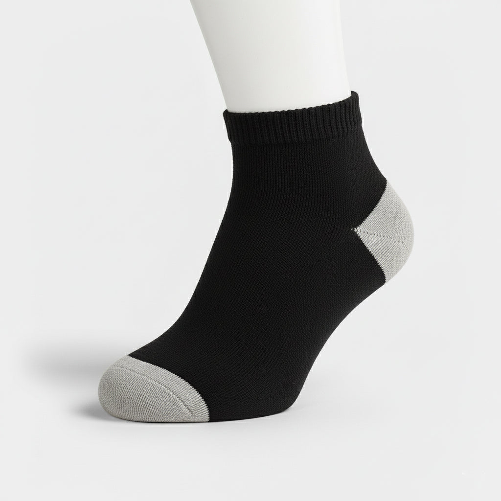 Unisex Ankle Sports Socks — Athletic Socks for Running, Gym Training & Everyday Comfort — Black - Alpine Collection